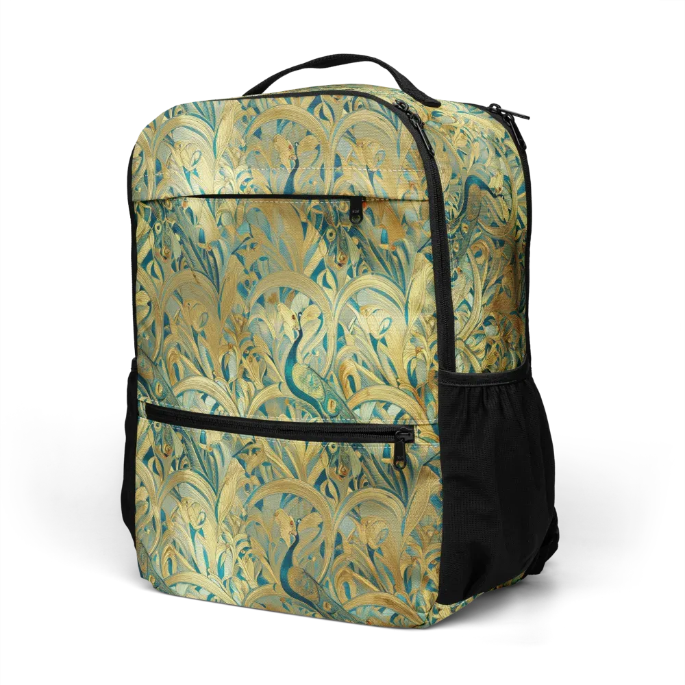 Peacock Verdure on Utility Backpack — Left Front
