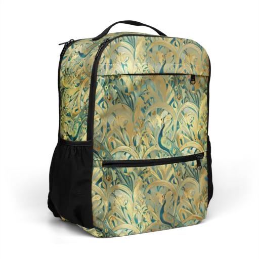 Peacock Verdure on a Utility Backpack