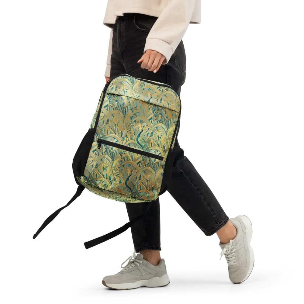 Peacock Verdure on Utility Backpack — Front