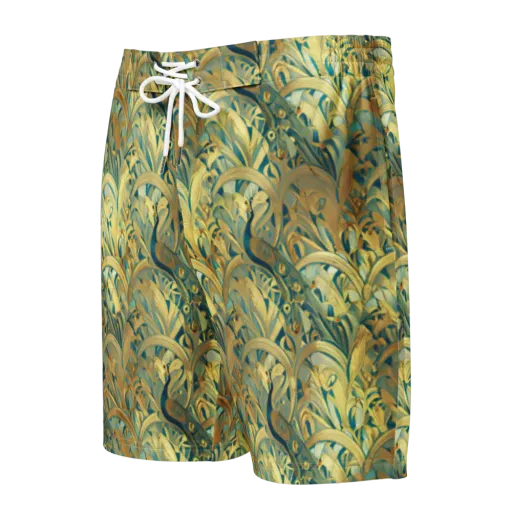 Peacock Verdure on a Men's Board Shorts