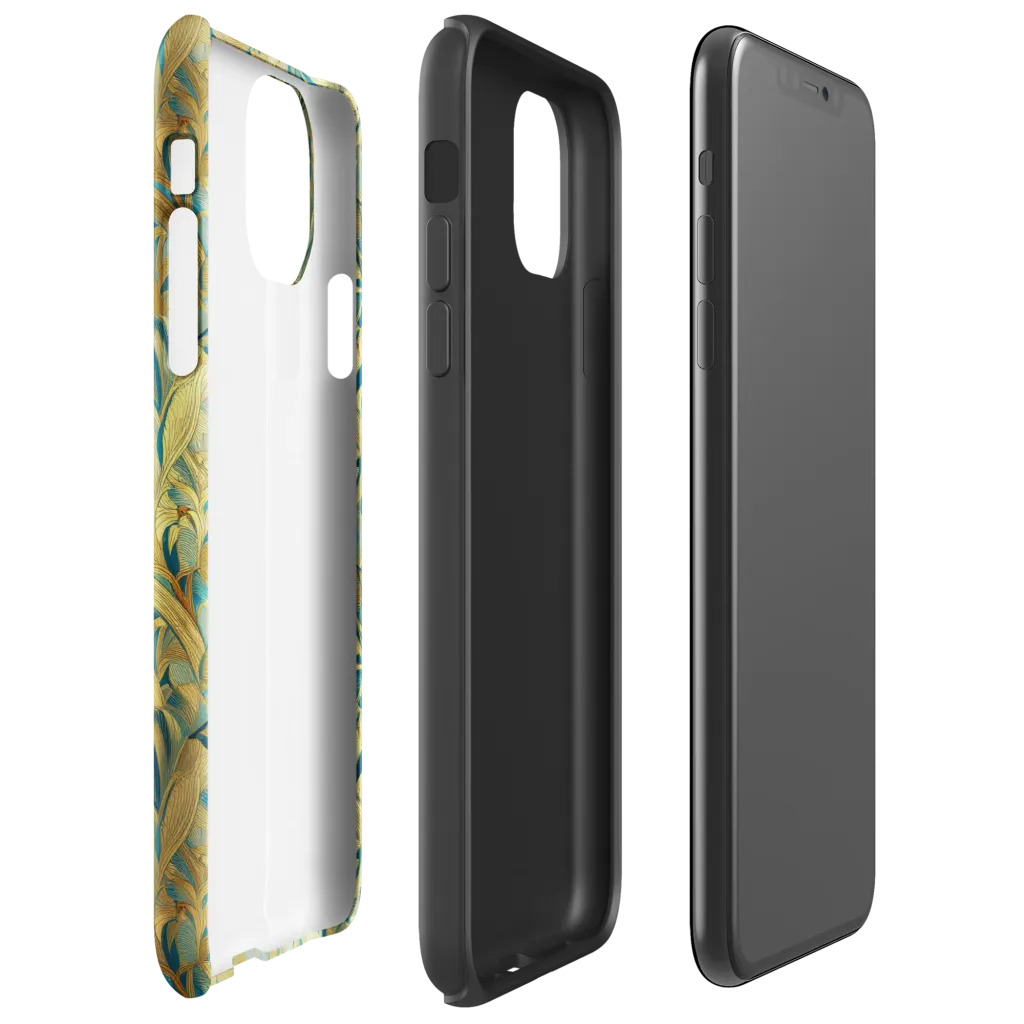 Peacock Verdure on Tough Case for iPhone® — Right