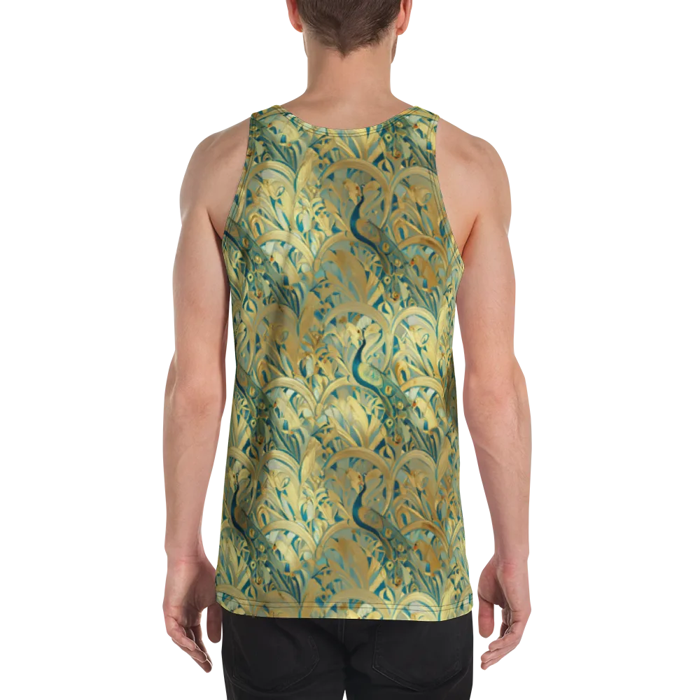 Peacock Verdure on Men's Tank Top — Back