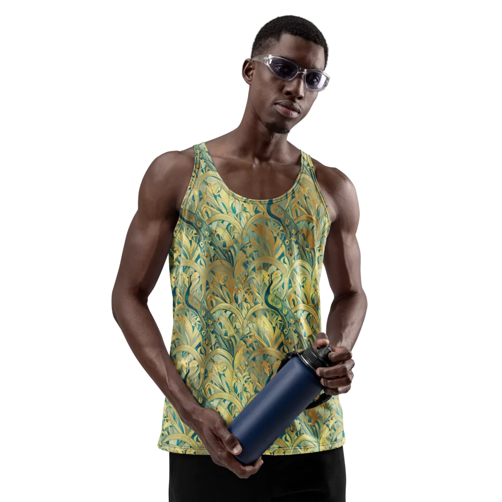 Peacock Verdure on Men's Tank Top — Front