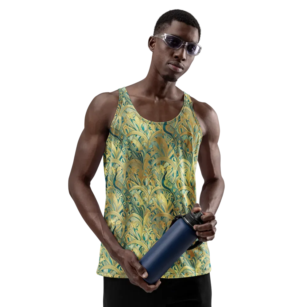 Peacock Verdure on Men's Tank Top — Front