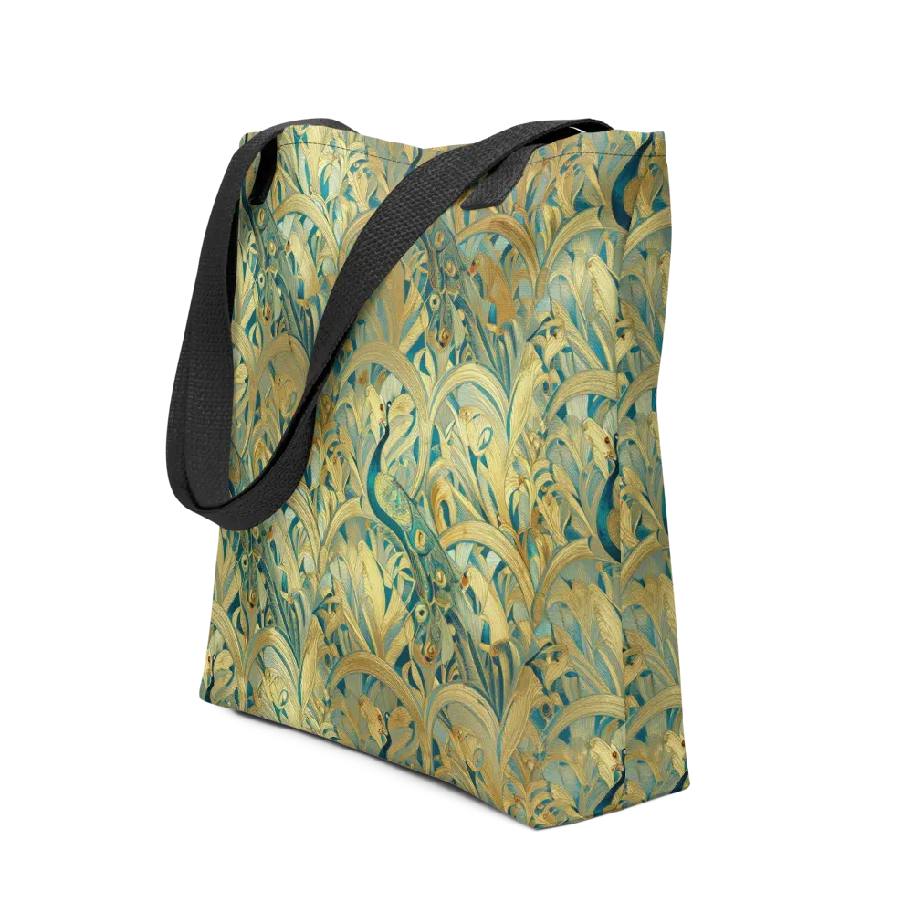 Peacock Verdure on Tote Bag — Front