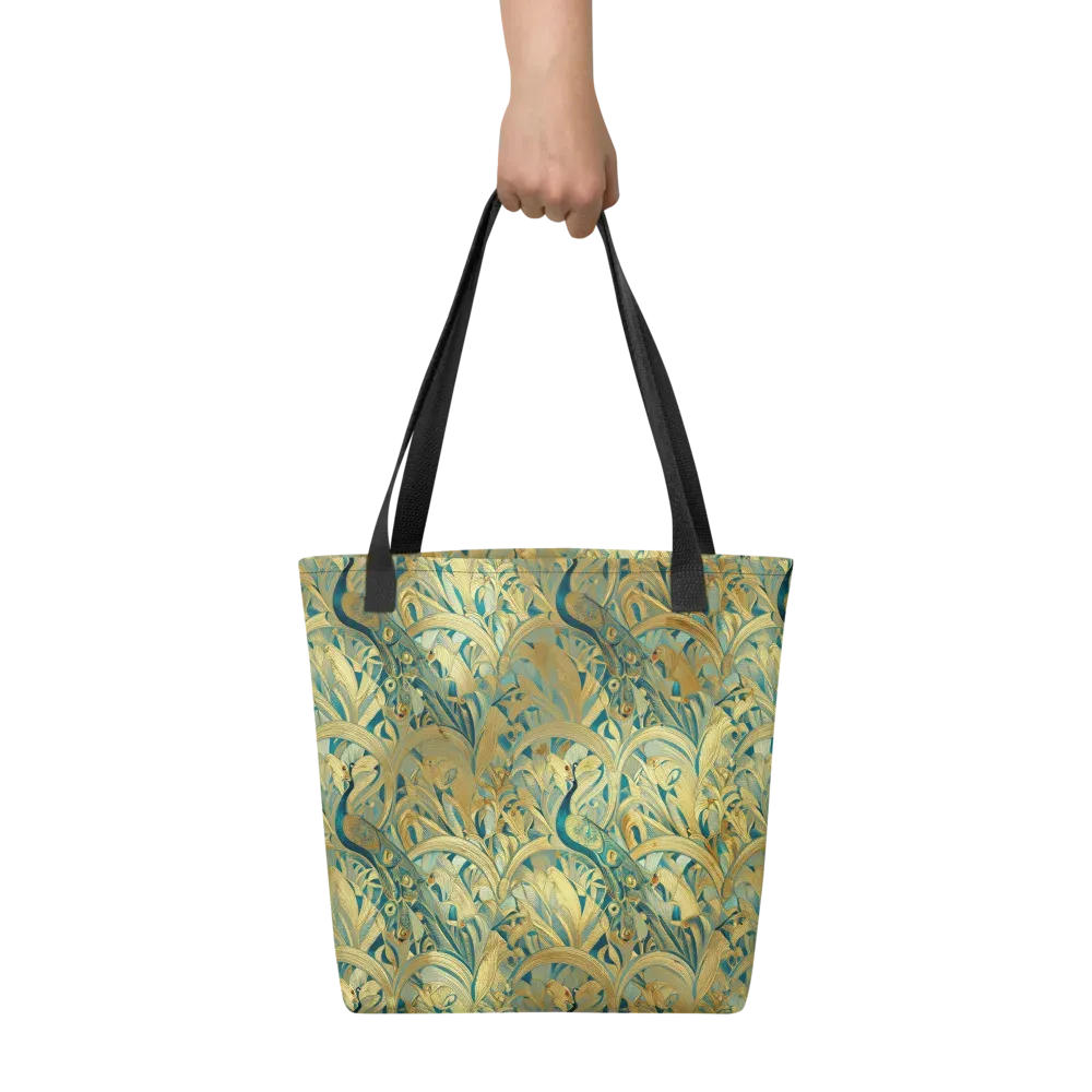 Peacock Verdure on Tote Bag — Front