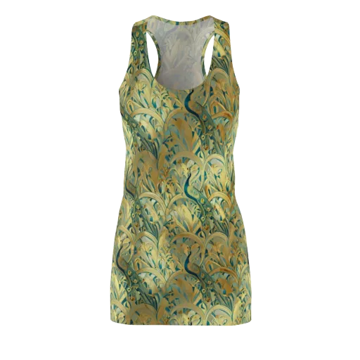 Peacock Verdure on a Racerback Dress
