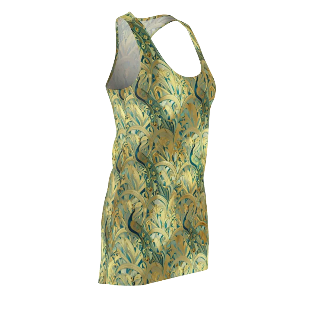 Peacock Verdure on Racerback Dress — Front Side