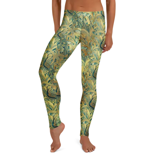 Peacock Verdure on a Leggings