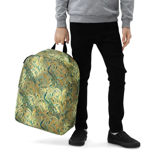 Peacock Verdure on a Minimalist Backpack
