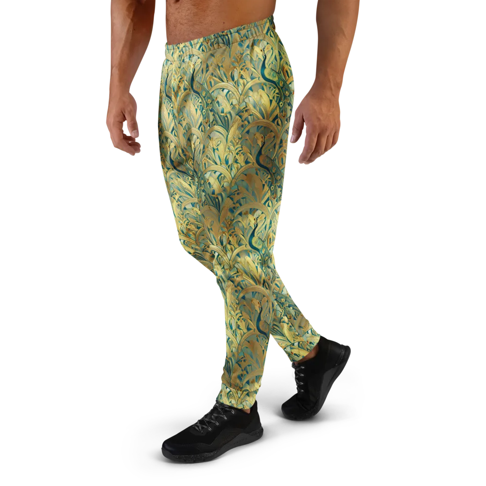Peacock Verdure on Men's Joggers — Left