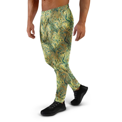 Peacock Verdure on a Men's Joggers