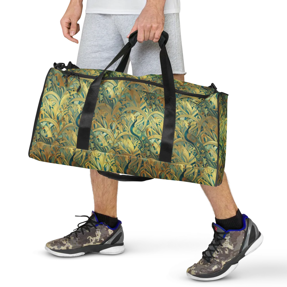 Peacock Verdure on Duffle Bag — Front