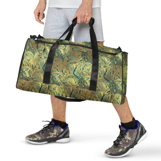 Peacock Verdure on a Duffle Bag