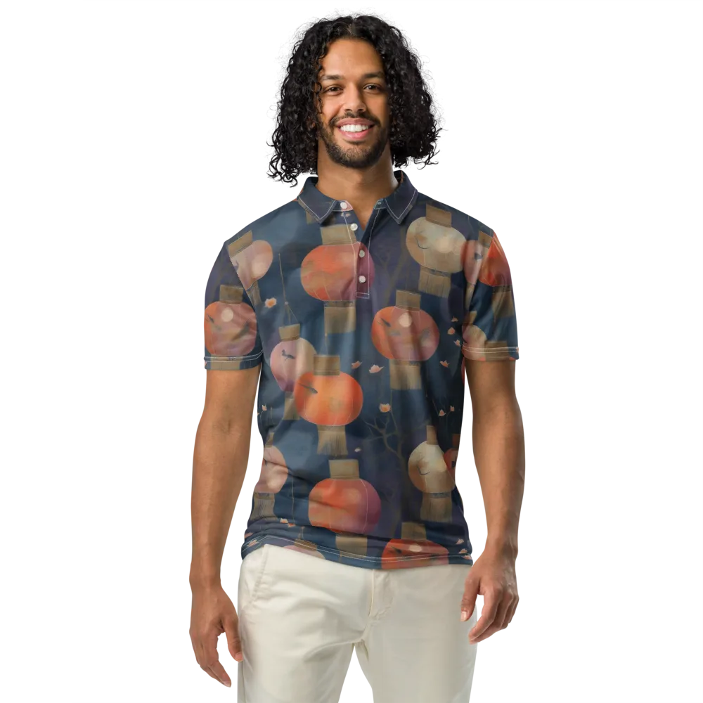 Lantern Reverie on Men's Slim Fit Polo Shirt — Front