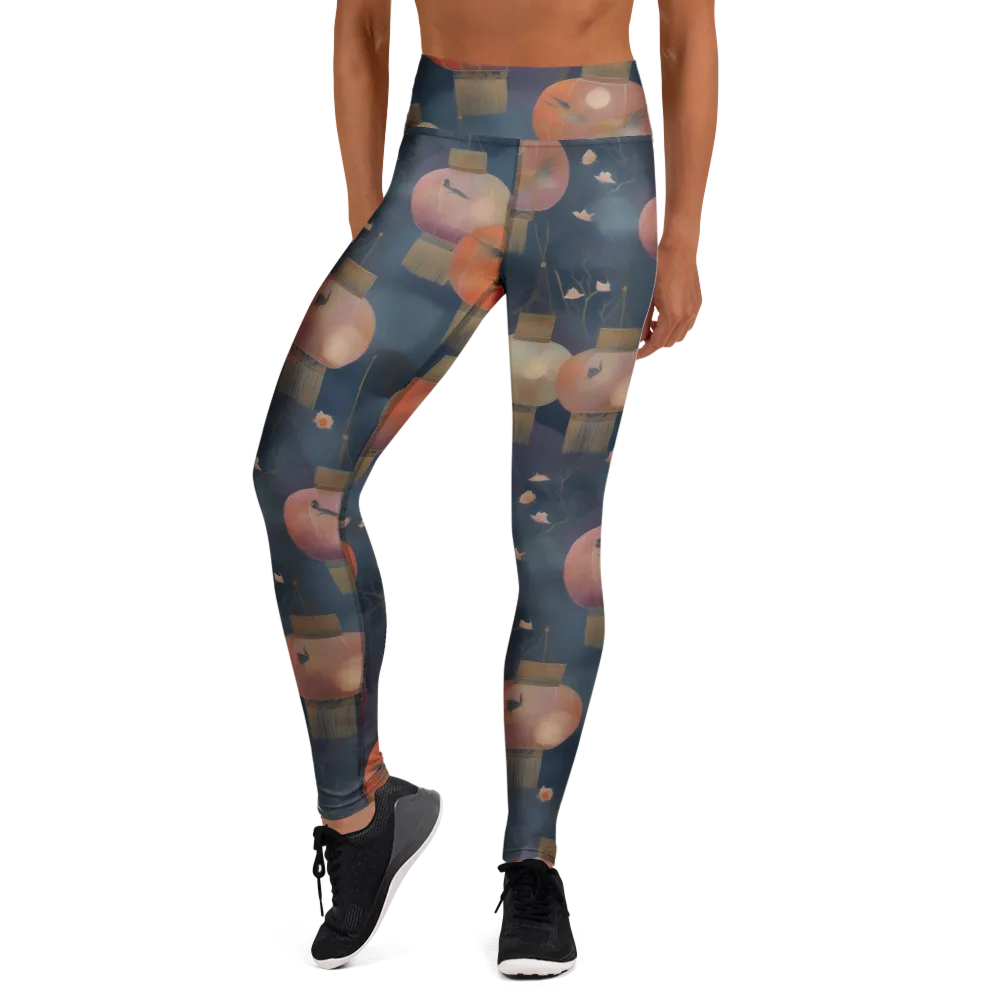 Lantern Reverie on Yoga Leggings — Front