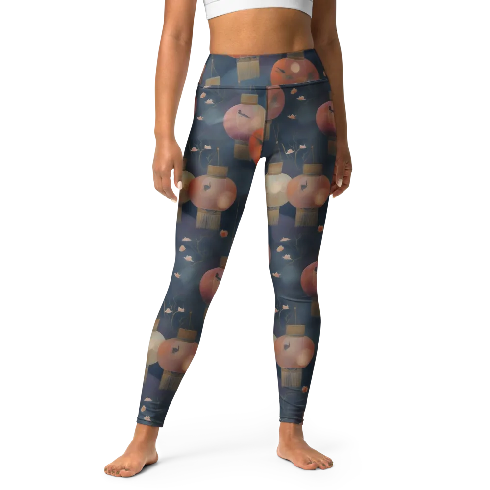 Lantern Reverie on Yoga Leggings — Front