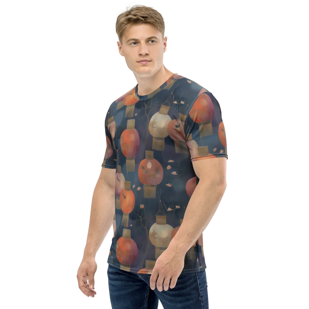 Lantern Reverie on Men's Crew Neck T-Shirt — Left