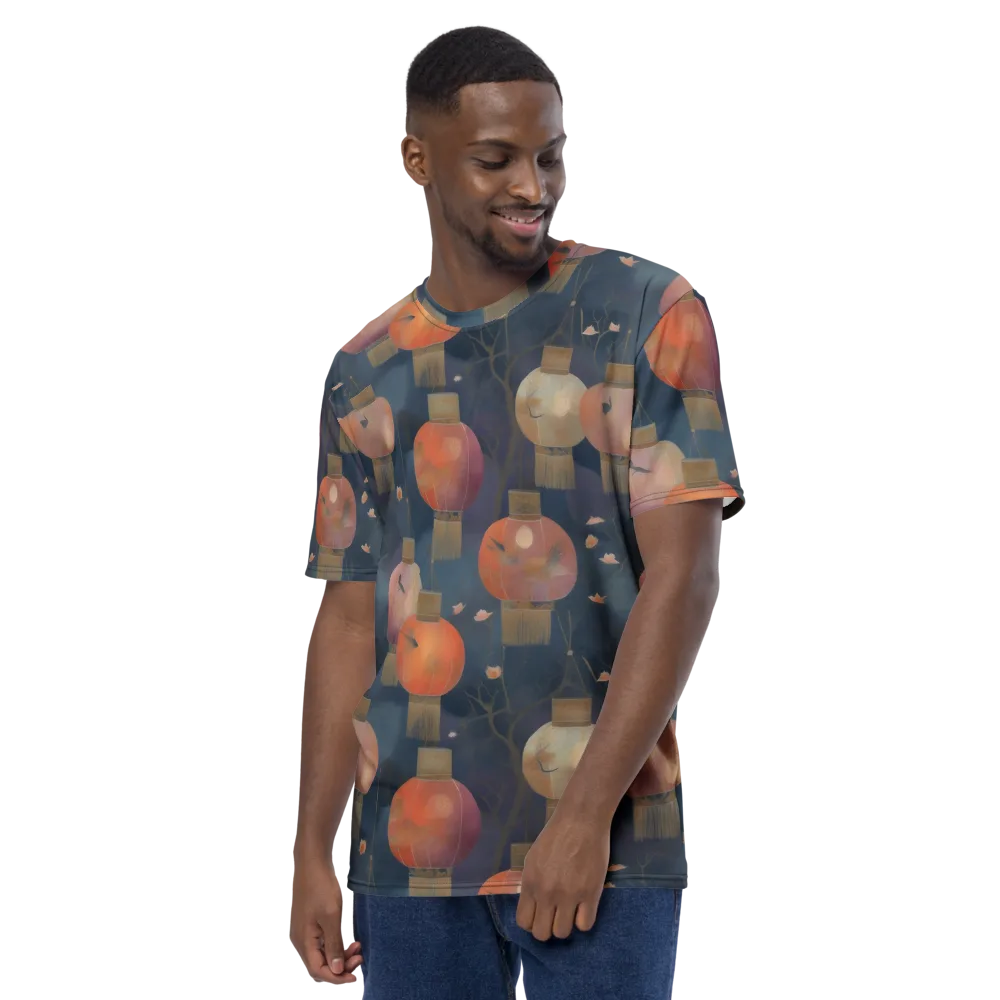 Lantern Reverie on Men's Crew Neck T-Shirt — Left