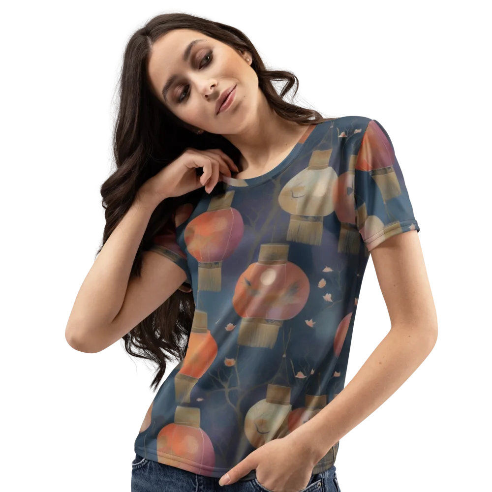 Lantern Reverie on Women's Crew Neck T-Shirt — Left Front