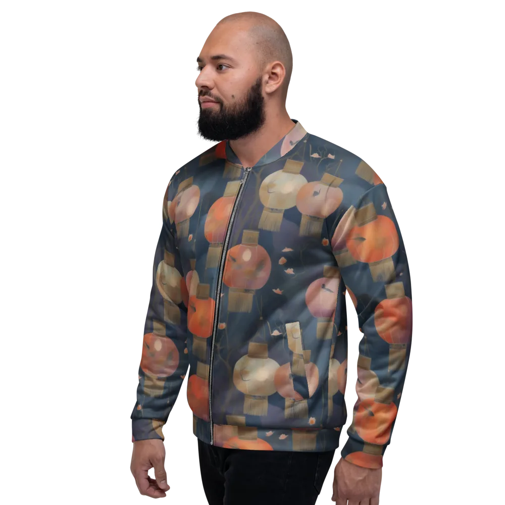 Lantern Reverie on Bomber Jacket — Left