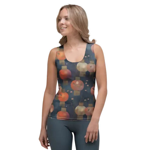 Lantern Reverie on a Women's Tank Top