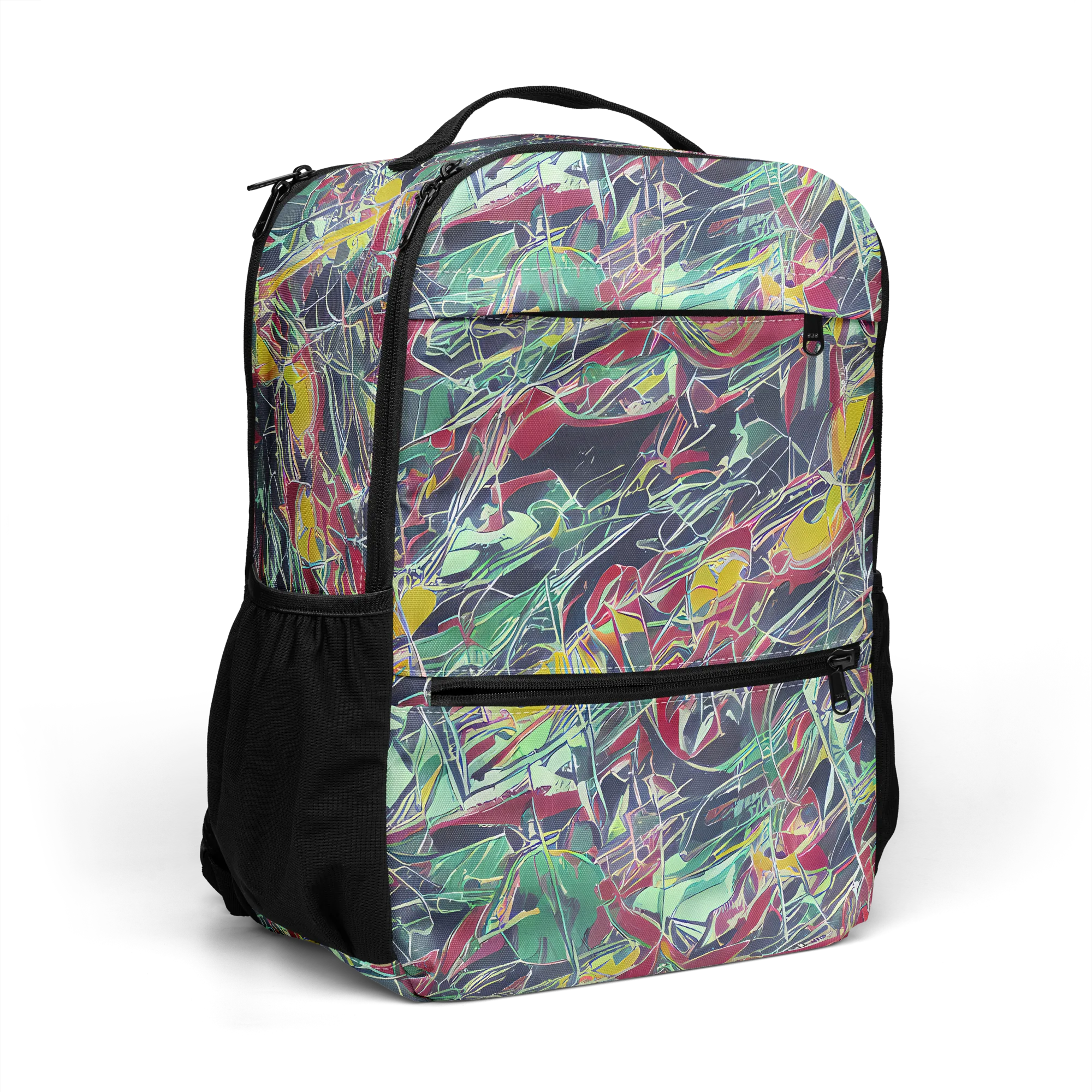 Midnight Mosaic on Utility Backpack — Right Front
