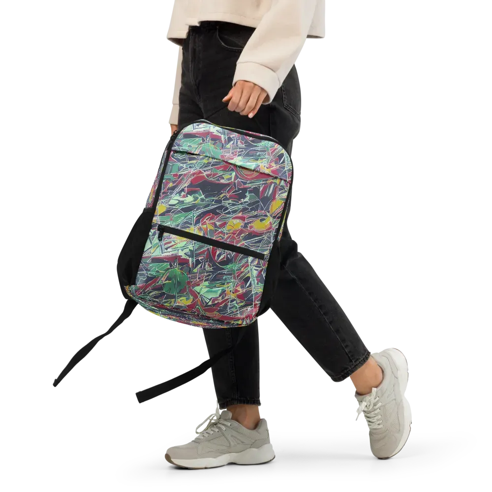 Midnight Mosaic on Utility Backpack — Front