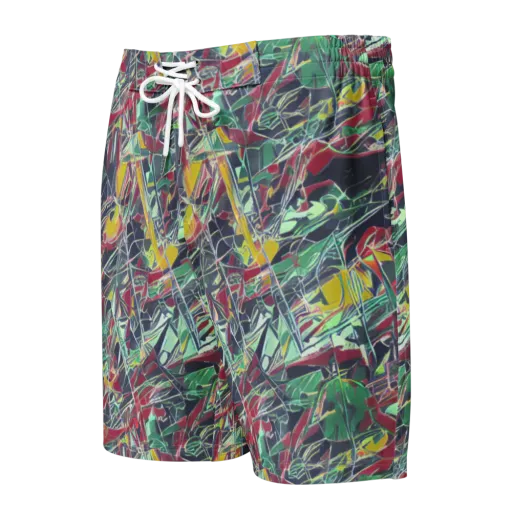 Midnight Mosaic on a Men's Board Shorts