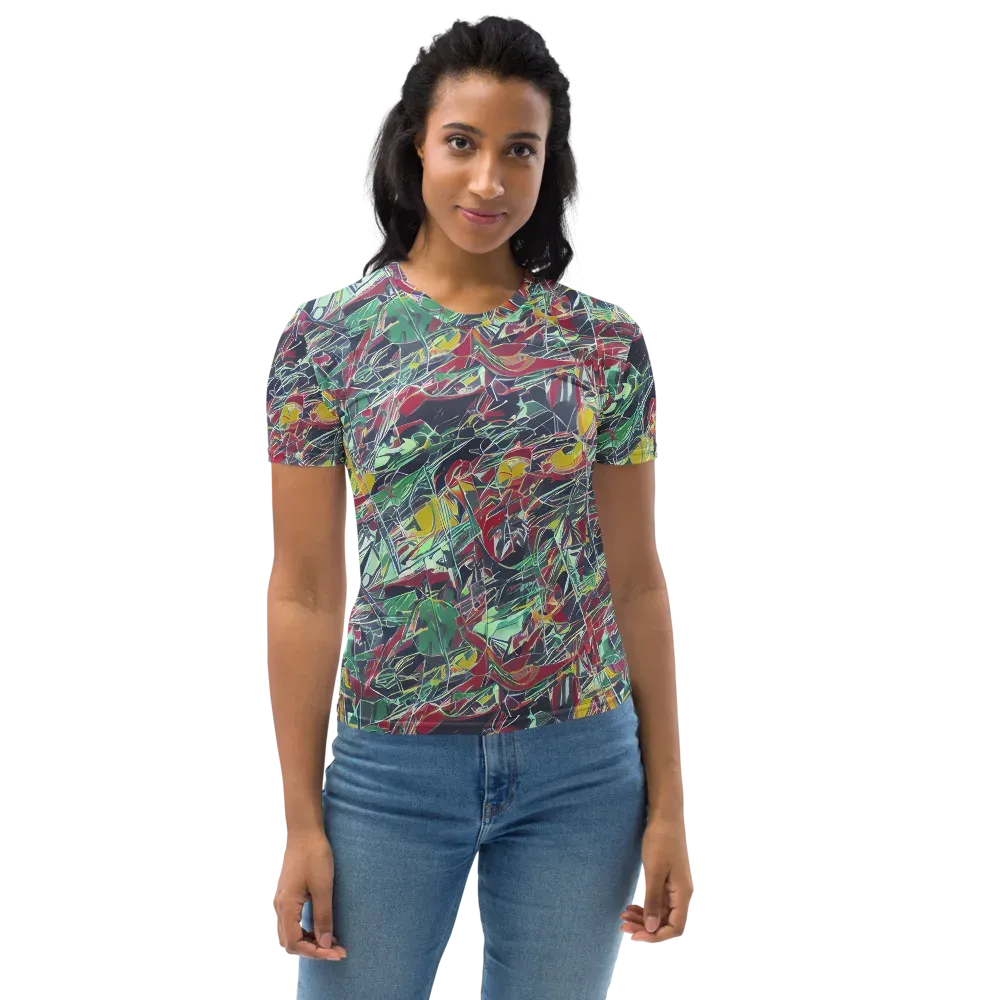 Midnight Mosaic on Women's Crew Neck T-Shirt — Front