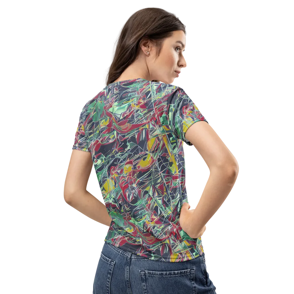 Midnight Mosaic on Women's Crew Neck T-Shirt — Back