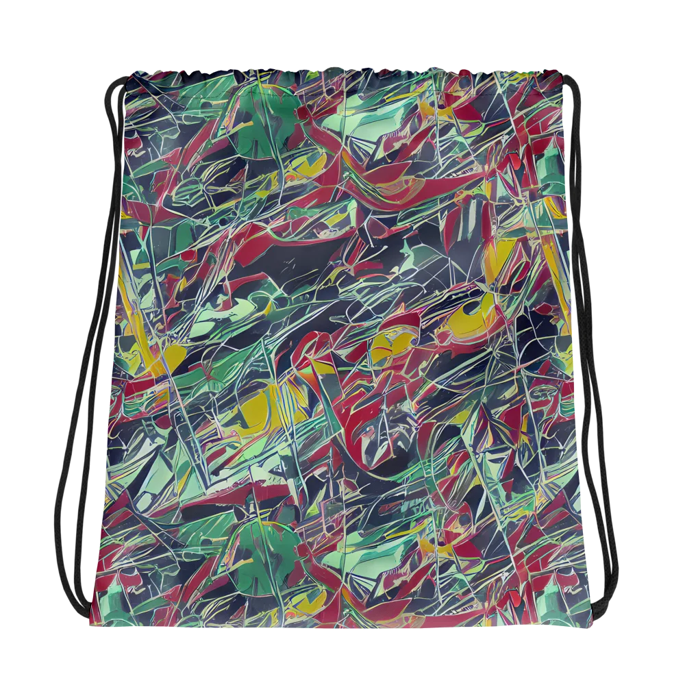 Midnight Mosaic on Drawstring Bag — Photo