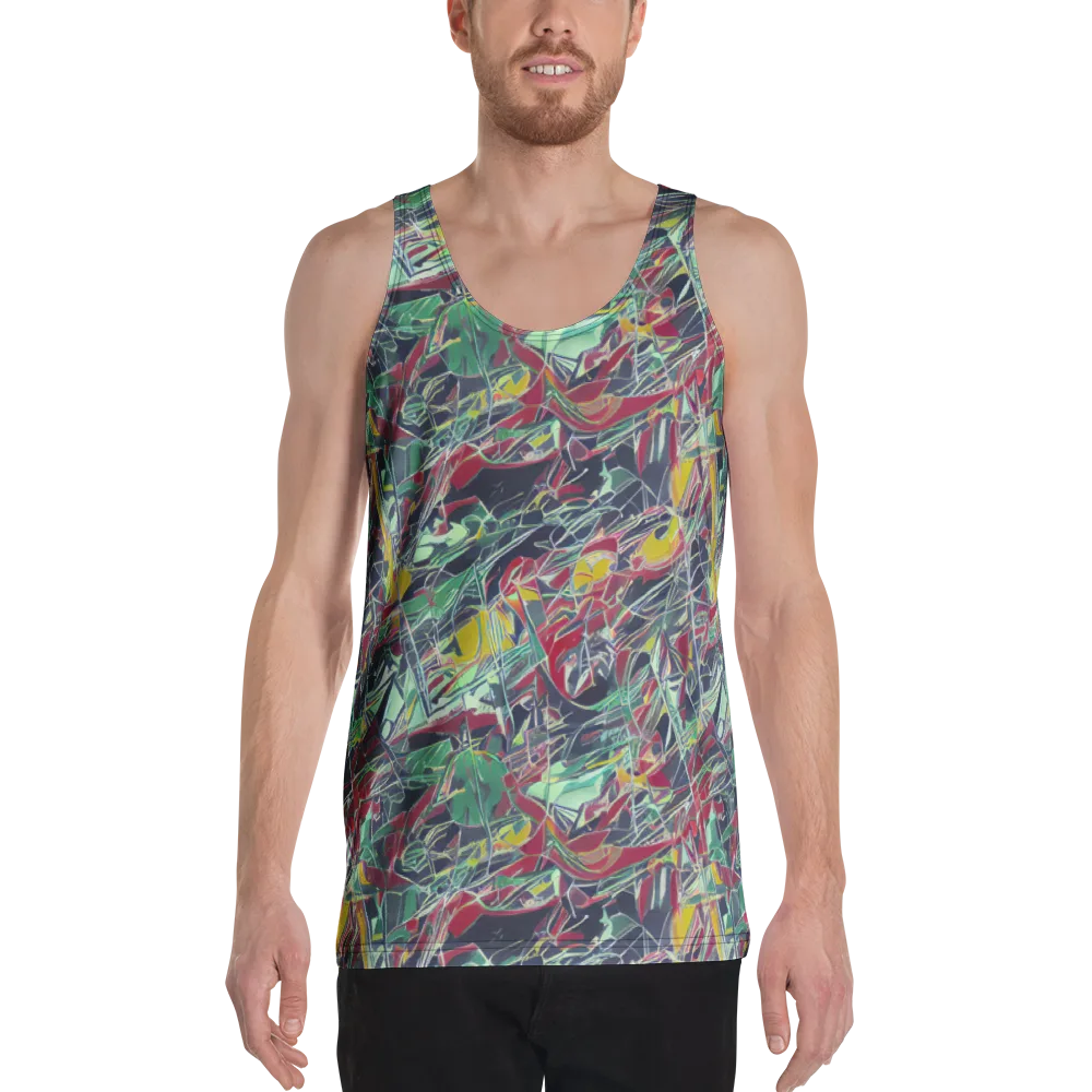 Midnight Mosaic on Men's Tank Top — Front