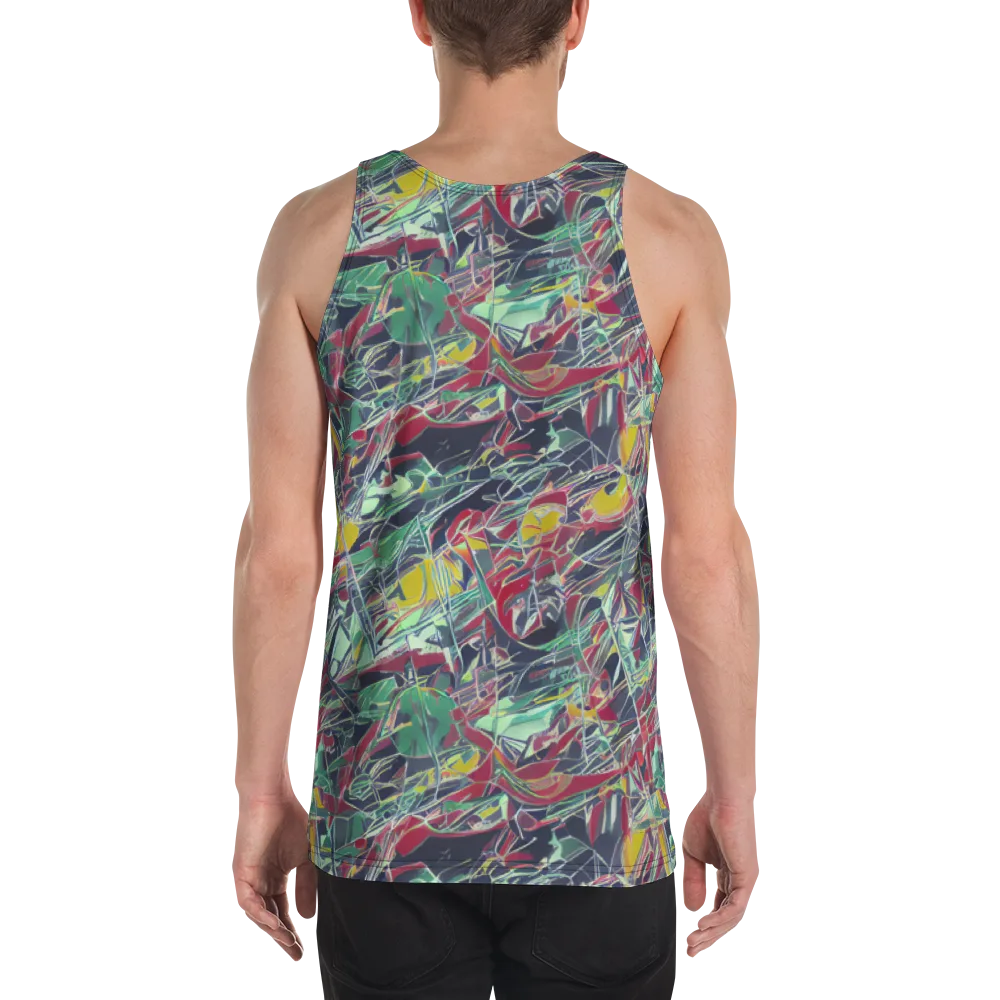 Midnight Mosaic on Men's Tank Top — Back