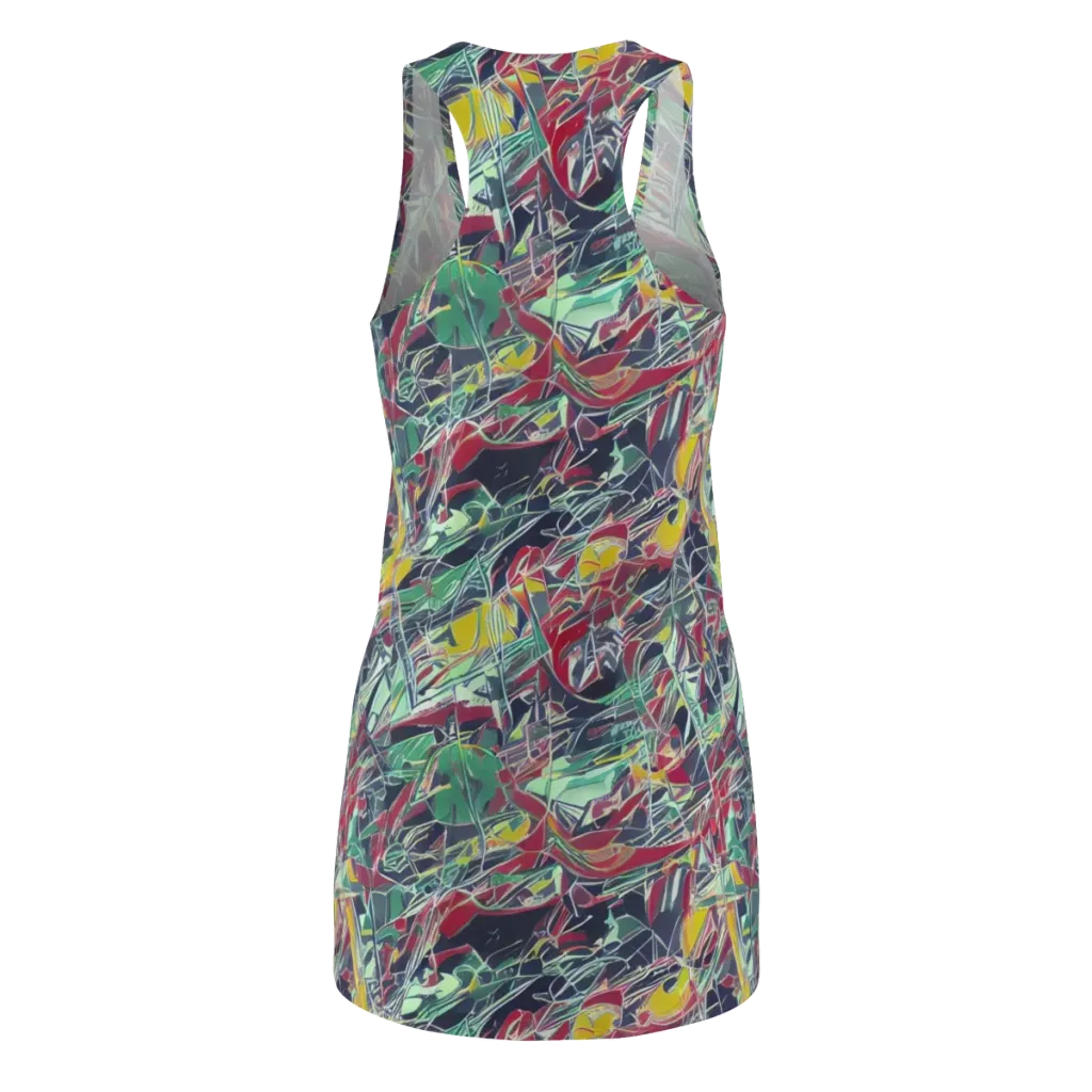 Midnight Mosaic on Racerback Dress — Back