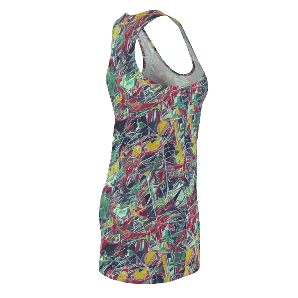 Midnight Mosaic on Racerback Dress — Back Side
