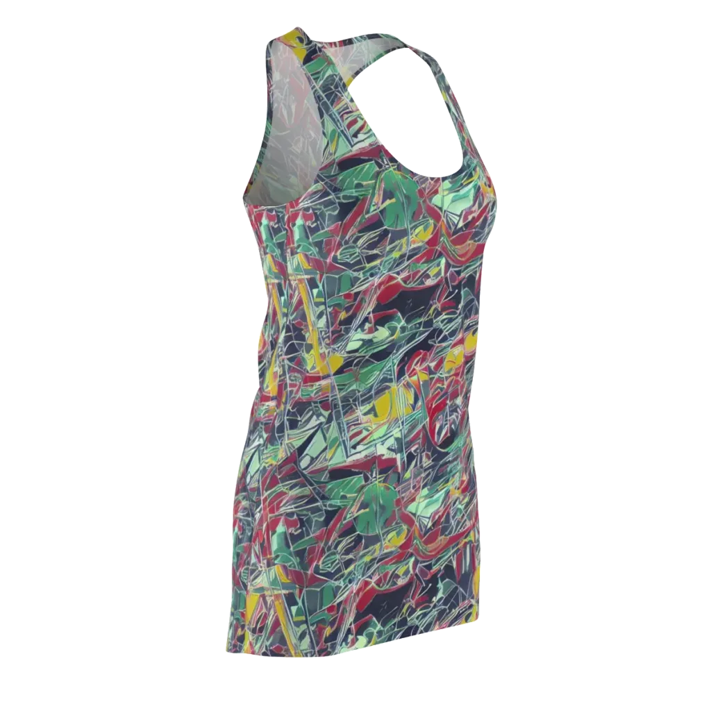 Midnight Mosaic on Racerback Dress — Front Side