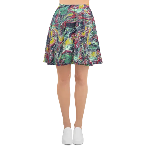 Midnight Mosaic on a Skater Skirt