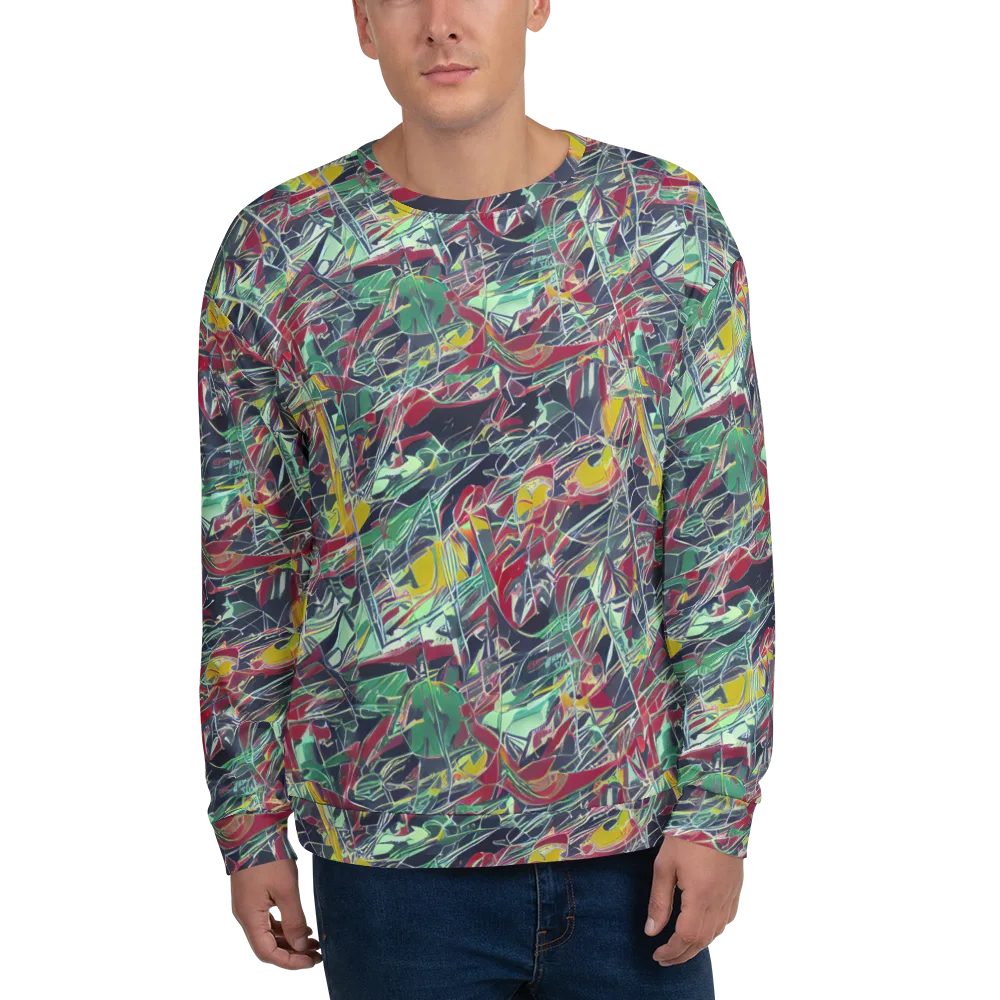 Midnight Mosaic on Sweatshirt — Front