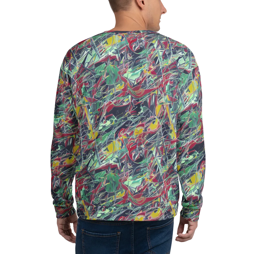 Midnight Mosaic on Sweatshirt — Back