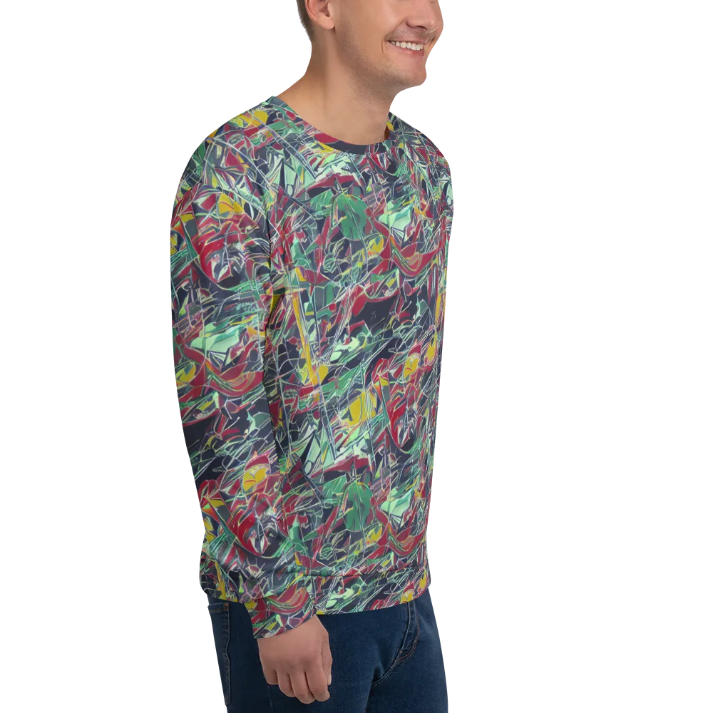 Midnight Mosaic on Sweatshirt — Right Front