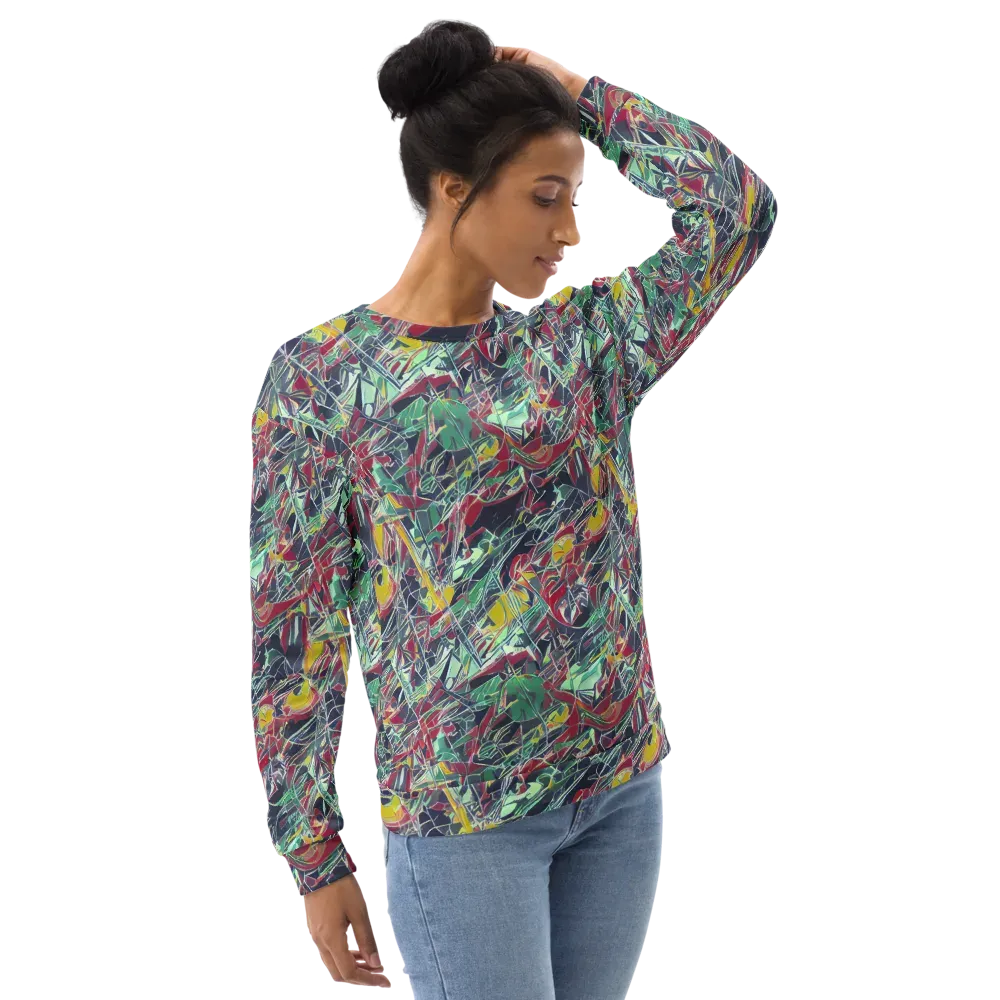 Midnight Mosaic on Sweatshirt — Right Front