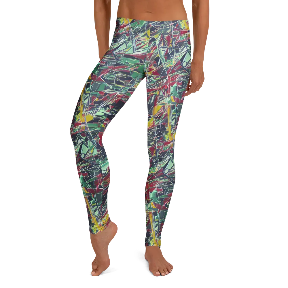 Midnight Mosaic on Leggings — Front