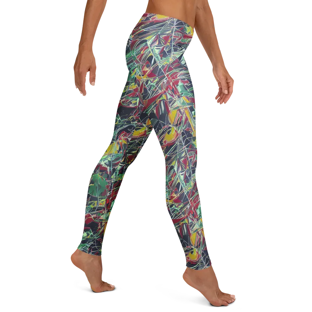 Midnight Mosaic on Leggings — Right