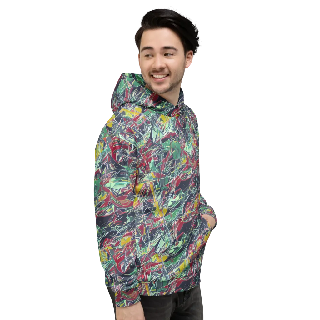 Midnight Mosaic on Hoodie — Right