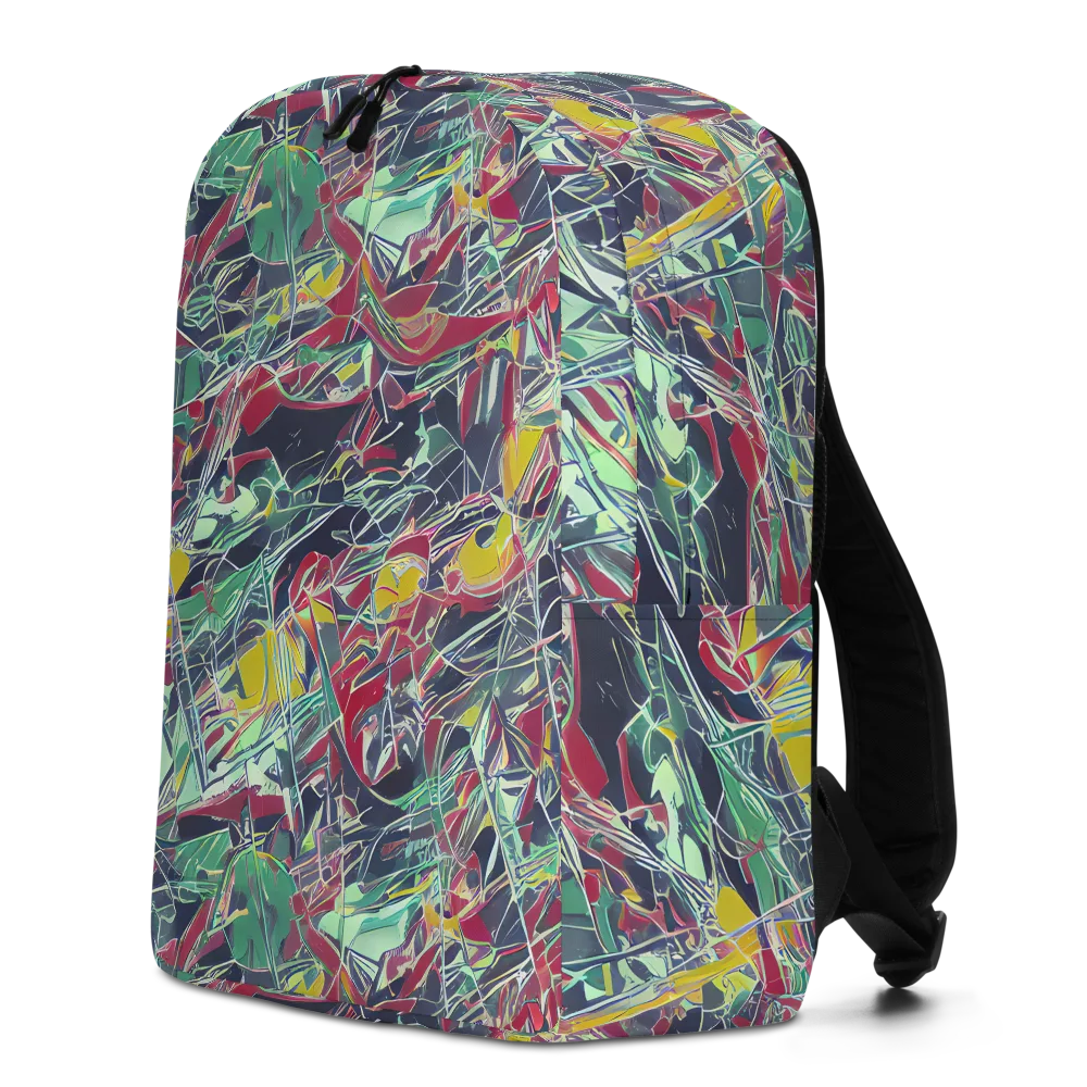Midnight Mosaic on Minimalist Backpack — Left