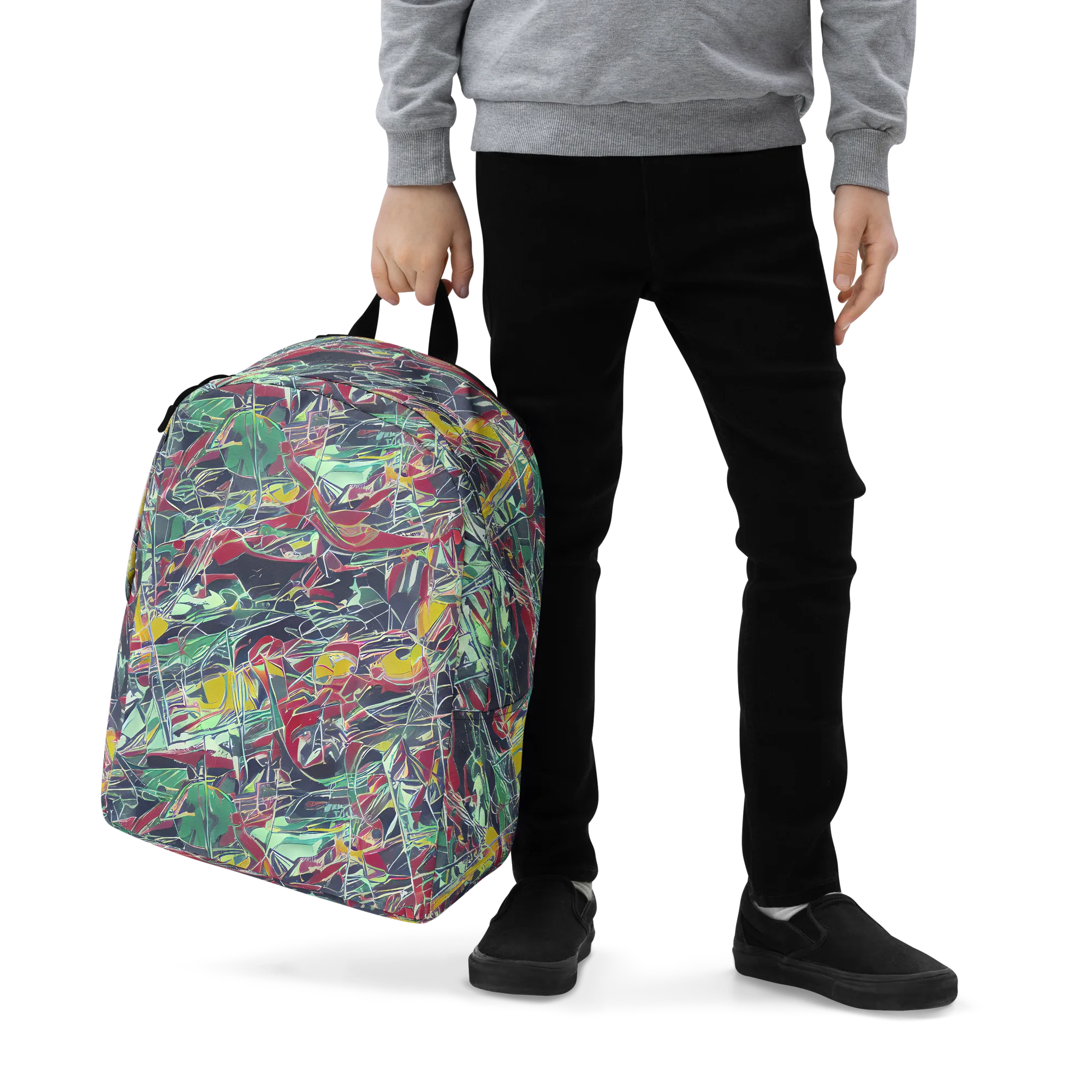 Midnight Mosaic on Minimalist Backpack — Zoomed-in