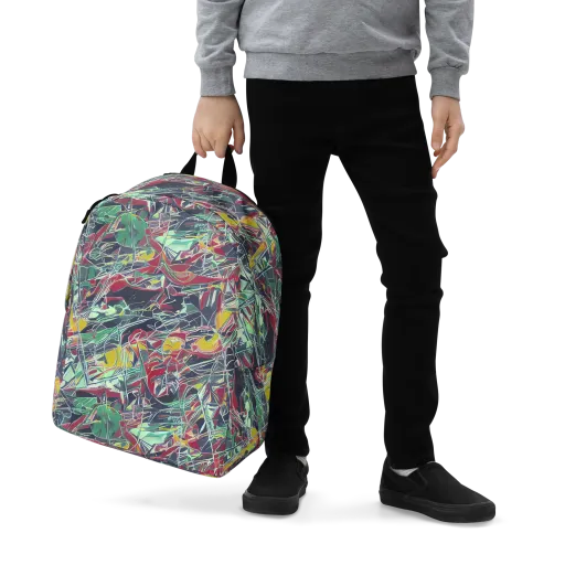 Midnight Mosaic on a Minimalist Backpack