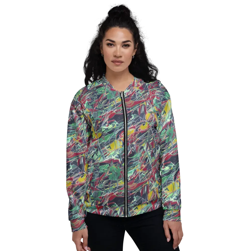 Midnight Mosaic on Bomber Jacket — Front