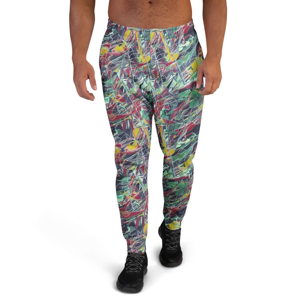 Midnight Mosaic on Men's Joggers — Front